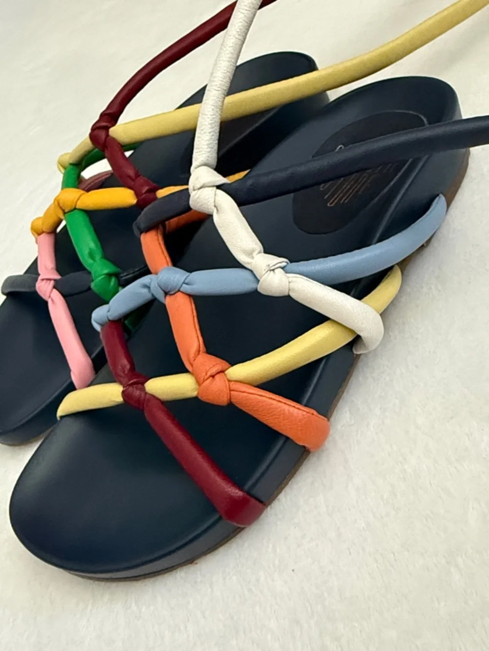 Charlotte Stone | Noemi Multicolor Strap Wrap Tie Gladiator Sandals (7) - Picture 7 of 16